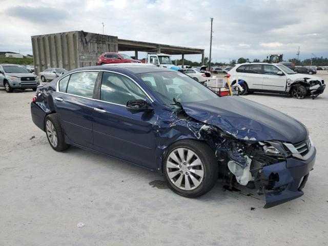 1HGCR2F85EA237615 - 2014 HONDA ACCORD EXL BLUE photo 4