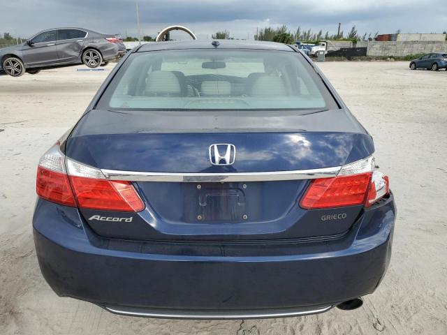 1HGCR2F85EA237615 - 2014 HONDA ACCORD EXL BLUE photo 6