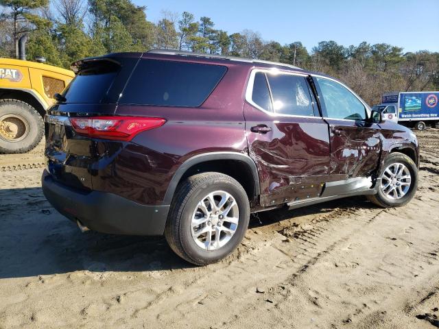 1GNERGKW9MJ157815 - 2021 CHEVROLET TRAVERSE LT BROWN photo 3