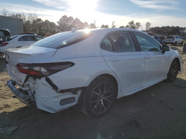 4T1G31AK7MU549118 - 2021 TOYOTA CAMRY SE WHITE photo 3