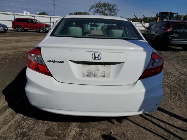 2HGFB2F58CH521018 - 2012 HONDA CIVIC LX WHITE photo 6