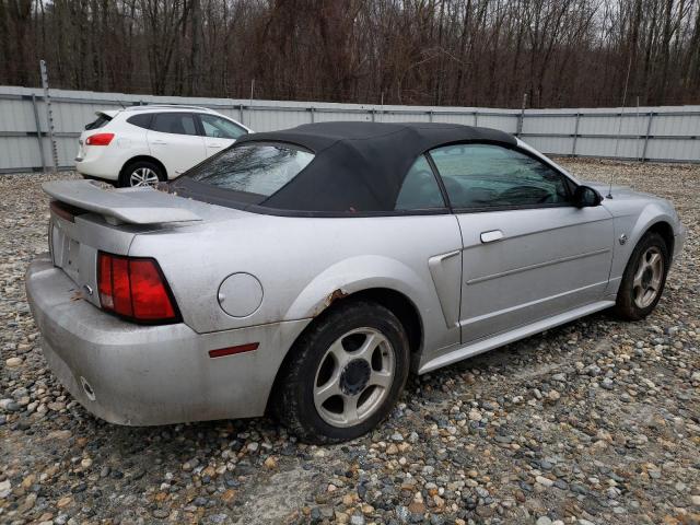 1FAFP44654F214096 - 2004 FORD MUSTANG SILVER photo 3