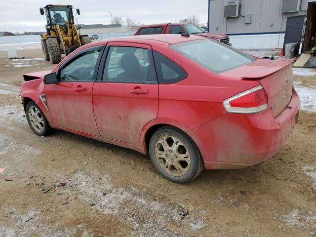 1FAHP35N88W279586 - 2008 FORD FOCUS SE RED photo 2