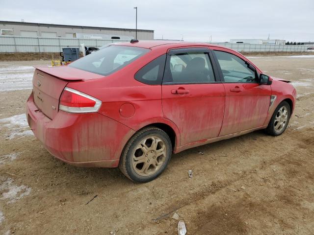 1FAHP35N88W279586 - 2008 FORD FOCUS SE RED photo 3