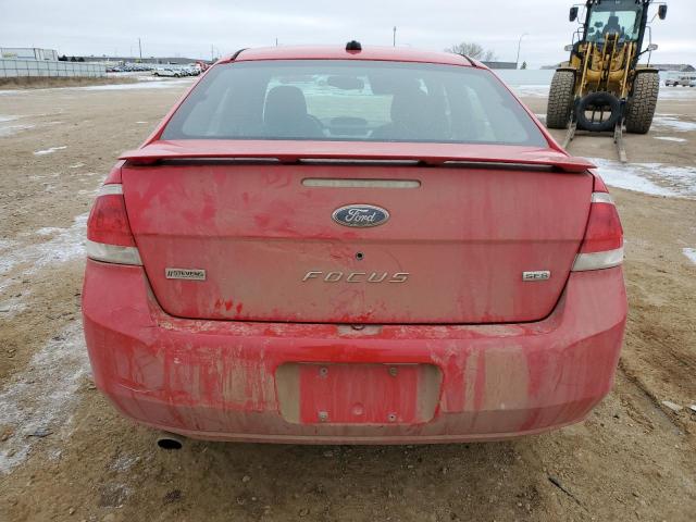 1FAHP35N88W279586 - 2008 FORD FOCUS SE RED photo 6