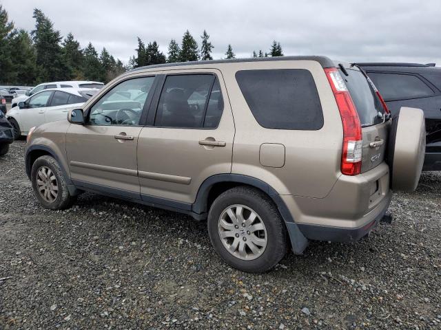 JHLRD78926C050173 - 2006 HONDA CR-V SE BEIGE photo 2