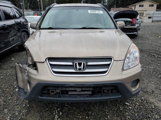 JHLRD78926C050173 - 2006 HONDA CR-V SE BEIGE photo 5