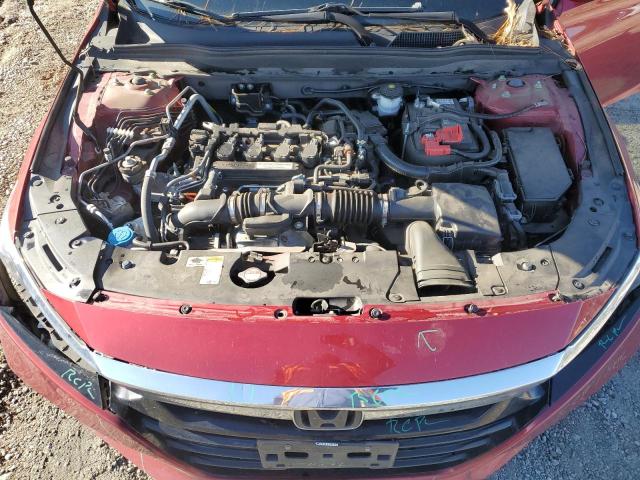 1HGCV1F14KA049074 - 2019 HONDA ACCORD LX MAROON photo 11