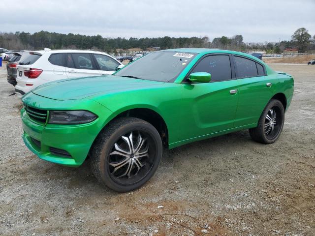 2C3CDXBG6FH728645 - 2015 DODGE CHARGER SE GREEN photo 1