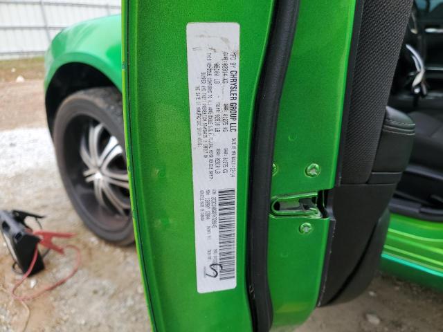 2C3CDXBG6FH728645 - 2015 DODGE CHARGER SE GREEN photo 12