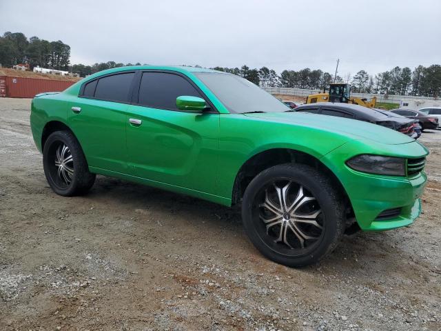 2C3CDXBG6FH728645 - 2015 DODGE CHARGER SE GREEN photo 4