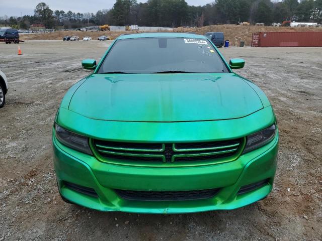 2C3CDXBG6FH728645 - 2015 DODGE CHARGER SE GREEN photo 5