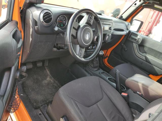 1C4AJWAGXDL547099 - 2013 JEEP WRANGLER SPORT ORANGE photo 8