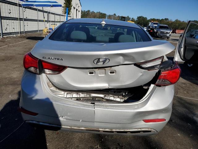 5NPDH4AE4FH611978 - 2015 HYUNDAI ELANTRA SE SILVER photo 6