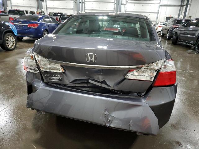 1HGCR2F33EA298532 - 2014 HONDA ACCORD LX GRAY photo 6