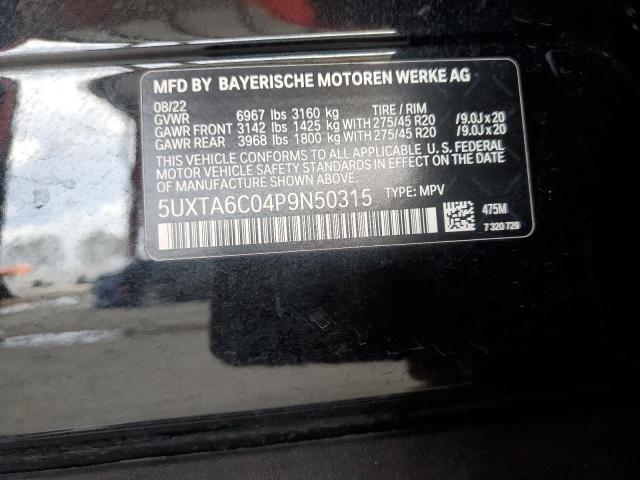 5UXTA6C04P9N50315 - 2023 BMW X5 XDRIVE45E Qara foto 12