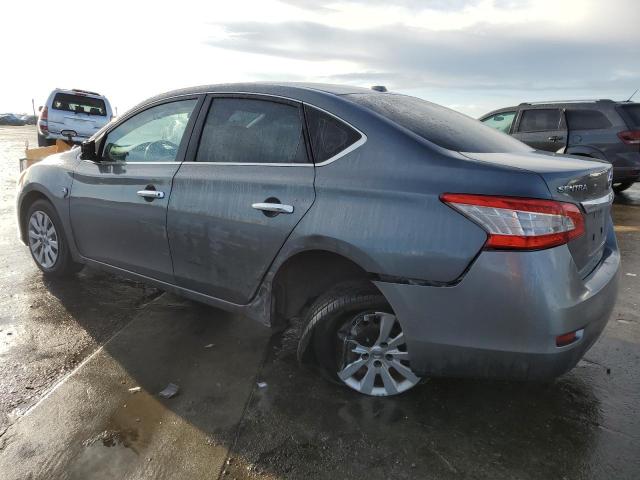 3N1AB7AP3FL656937 - 2015 NISSAN SENTRA S GRAY photo 2