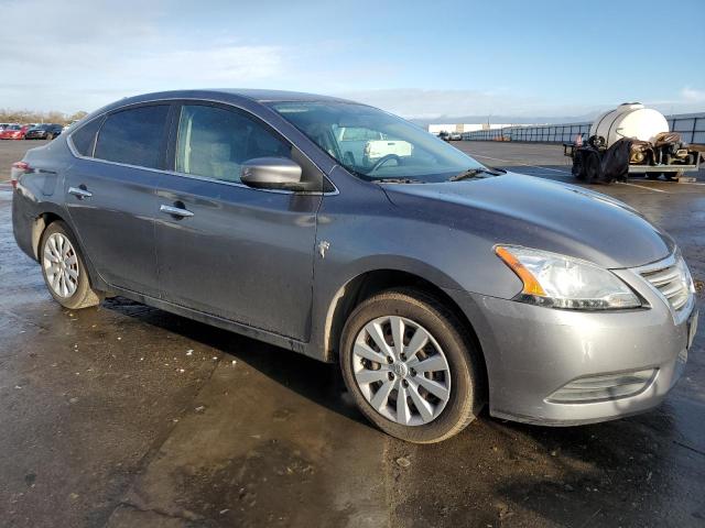 3N1AB7AP3FL656937 - 2015 NISSAN SENTRA S GRAY photo 4