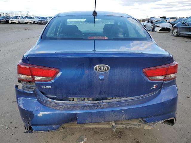 3KPA24AD1LE319362 - 2020 KIA RIO LX BLUE photo 6