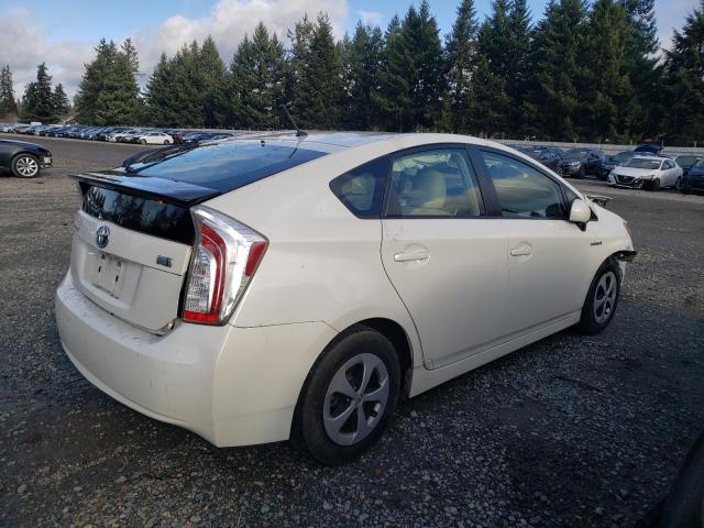 JTDKN3DU5D1710861 - 2013 TOYOTA PRIUS WHITE photo 3