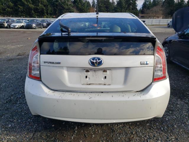 JTDKN3DU5D1710861 - 2013 TOYOTA PRIUS WHITE photo 6