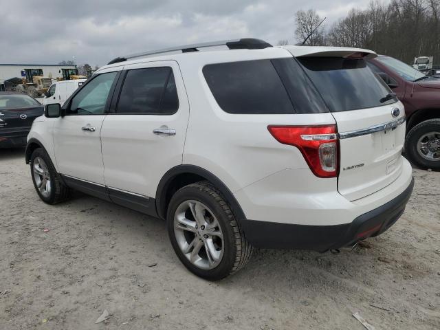 1FM5K8F82DGA02515 - 2013 FORD EXPLORER LIMITED WHITE photo 2