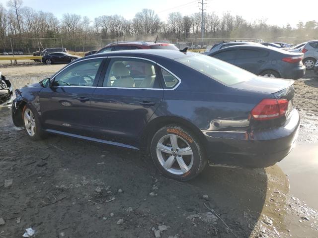 1VWBN7A33CC100928 - 2012 VOLKSWAGEN PASSAT SE BLUE photo 2