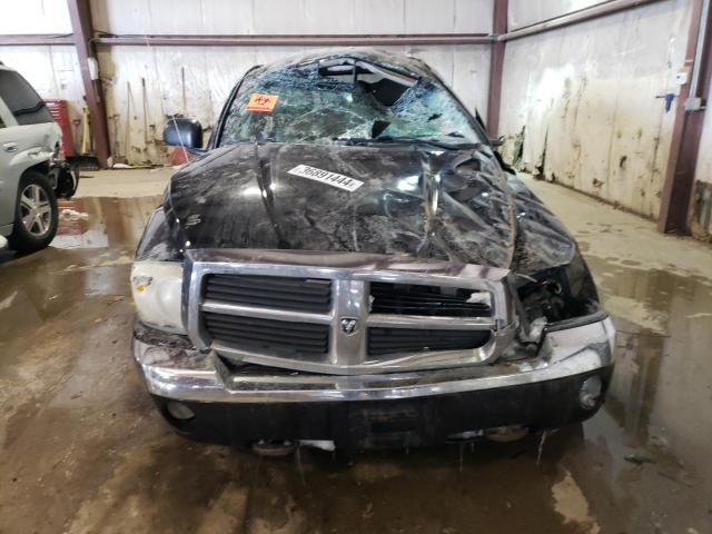 1D7HW58N65S161209 - 2005 DODGE DAKOTA QUAD LARAMIE BLACK photo 5