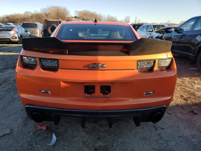 2G1FT1EW0A9147486 - 2010 CHEVROLET CAMARO SS ORANGE photo 6