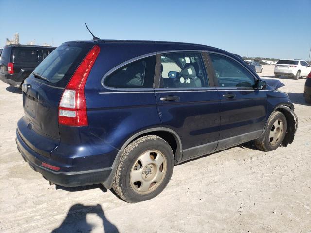 5J6RE3H36AL005612 - 2010 HONDA CR-V LX BLUE photo 3