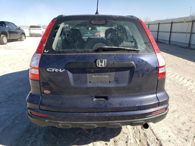 5J6RE3H36AL005612 - 2010 HONDA CR-V LX BLUE photo 6