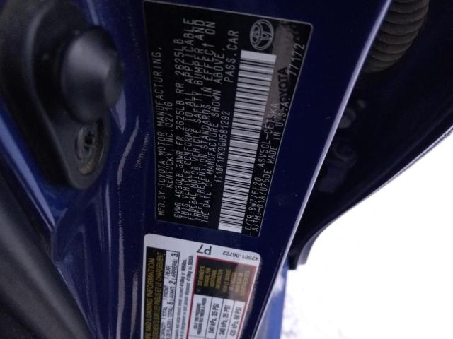 4T1BF1FK9GU581292 - 2016 TOYOTA CAMRY LE BLUE photo 12