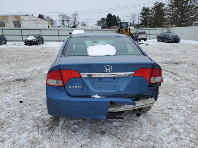 2HGFA1F57AH563917 - 2010 HONDA CIVIC LX BLUE photo 6