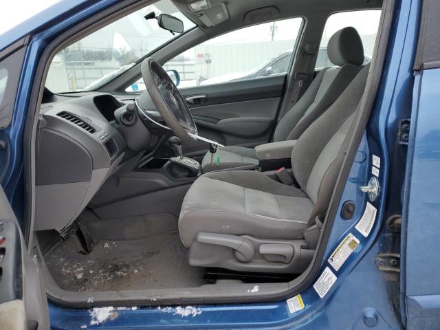 2HGFA1F57AH563917 - 2010 HONDA CIVIC LX BLUE photo 7