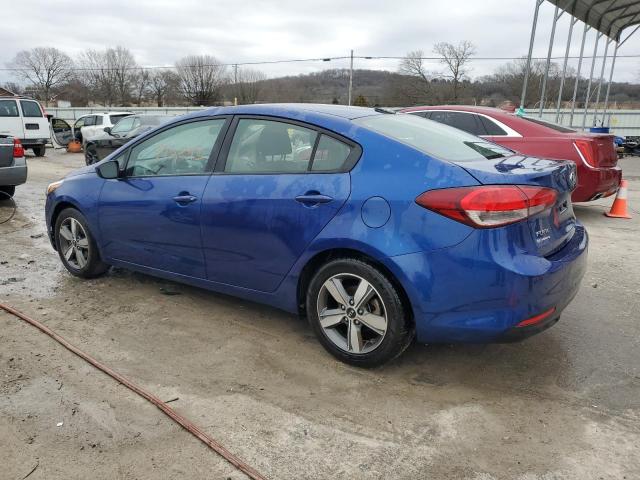 3KPFL4A76JE203830 - 2018 KIA FORTE LX BLUE photo 2