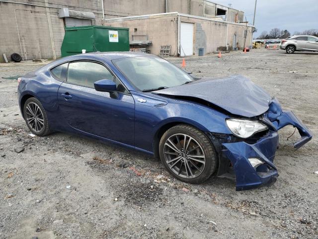 JF1ZNAA18D2700032 - 2013 TOYOTA SCION FR-S BLUE photo 4