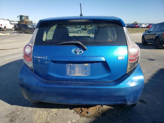 JTDKDTB33D1036335 - 2013 TOYOTA PRIUS C BLUE photo 6