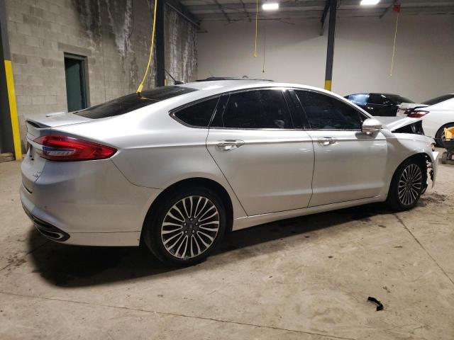 3FA6P0T95HR266390 - 2017 FORD FUSION SE SILVER photo 3