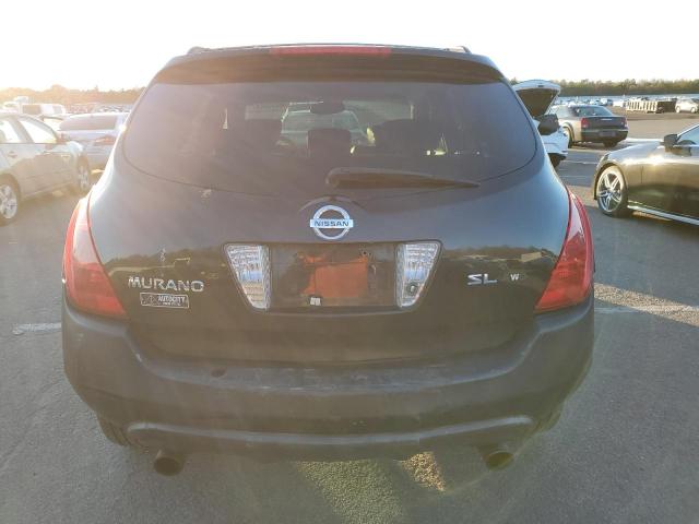 JN8AZ08W15W431748 - 2005 NISSAN MURANO SL BLACK photo 6