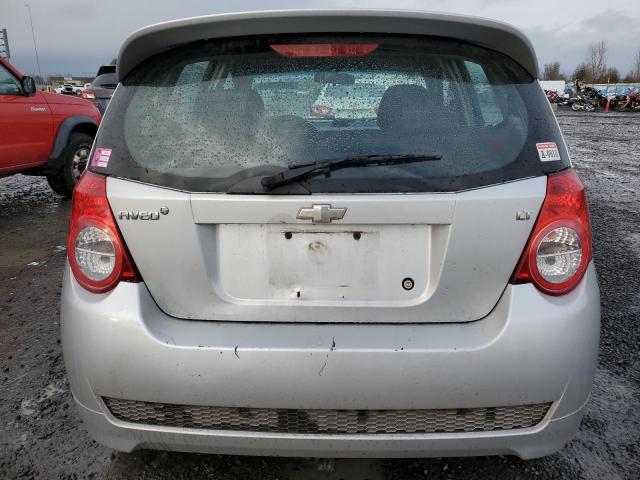 KL1TD6DE3BB172659 - 2011 CHEVROLET AVEO LS SILVER photo 6