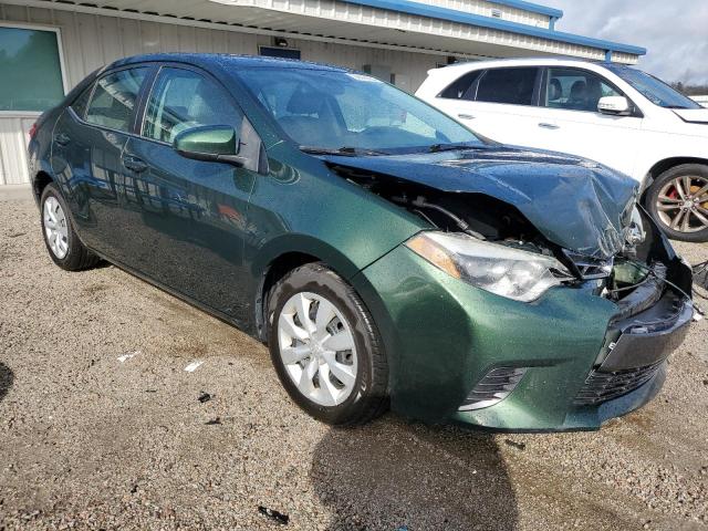 2T1BURHE9FC354650 - 2015 TOYOTA COROLLA L GREEN photo 4