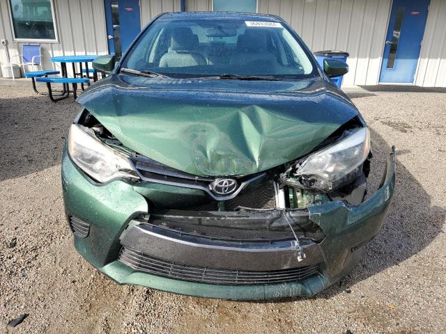 2T1BURHE9FC354650 - 2015 TOYOTA COROLLA L GREEN photo 5