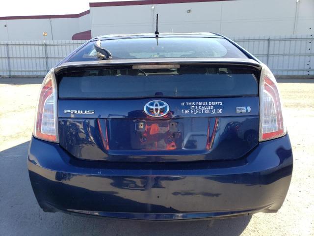 JTDKN3DU1C1575554 - 2012 TOYOTA PRIUS BLUE photo 6