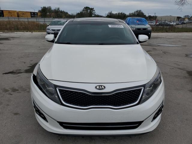 5XXGR4A63EG323950 - 2014 KIA OPTIMA SX WHITE photo 5