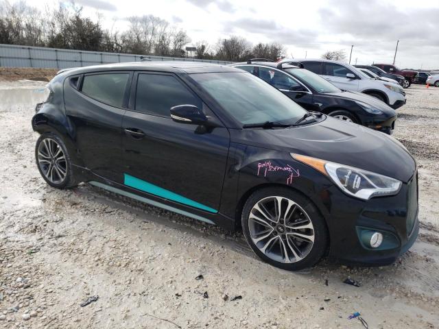 KMHTC6AE1FU249244 - 2015 HYUNDAI VELOSTER TURBO BLACK photo 4