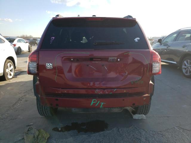 1C4NJCBB7ED660670 - 2014 JEEP COMPASS SPORT RED photo 6