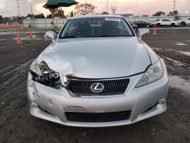 JTHFF2C2XA2507588 - 2010 LEXUS IS 250 SILVER photo 5