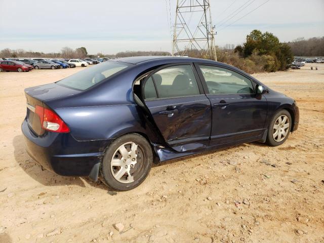 2HGFA16539H524253 - 2009 HONDA CIVIC LX BLUE photo 3