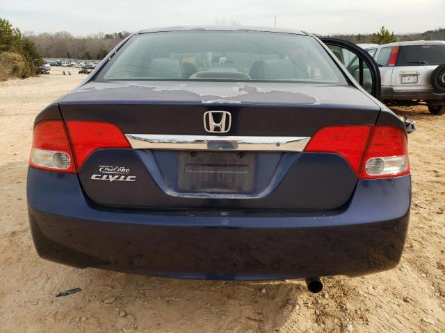 2HGFA16539H524253 - 2009 HONDA CIVIC LX BLUE photo 6