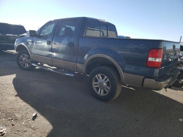 1FTPW14555KF15337 - 2005 FORD F150 SUPERCREW BLUE photo 2